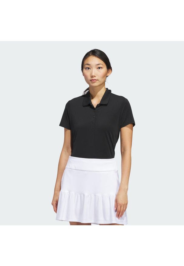 Adidas - Koszulka polo z krótkim rękawem Ultimate365 Solid. Okazja: na co dzień. Typ kołnierza: polo. Kolor: czarny. Materiał: materiał. Długość rękawa: krótki rękaw. Długość: krótkie. Styl: casual, sportowy