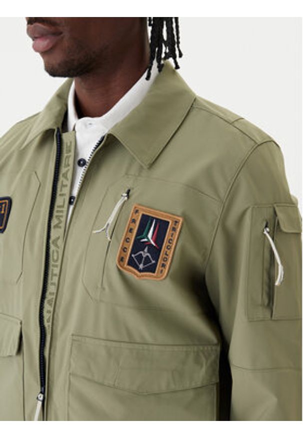 Aeronautica Militare Kurtka bomber 261AB3049UCT04290 Zielony Regular Fit. Kolor: zielony. Materiał: syntetyk