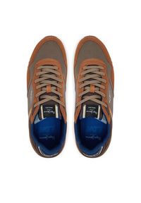 Pepe Jeans Sneakersy London Brick PMS400011 Brązowy. Kolor: brązowy. Materiał: zamsz, skóra #6