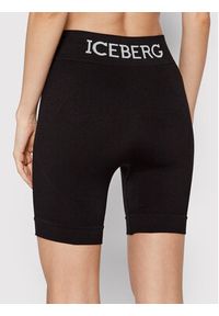 Iceberg Szorty sportowe 22EI2P0DA216303 Czarny Slim Fit. Kolor: czarny. Materiał: syntetyk #2