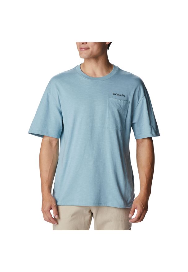 columbia - Koszulka trekkingowa męska Columbia Break It Down. Kolor: niebieski. Sport: turystyka piesza