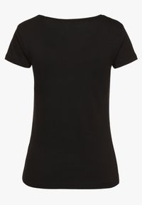 Born2be - Czarny T-shirt Palimia. Kolor: czarny. Materiał: dresówka, dzianina, elastan, jersey, jeans. Styl: elegancki #3