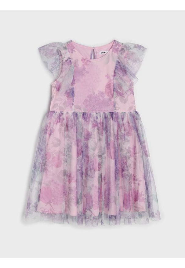 Sinsay - Tiulowa sukienka babydoll - wielobarwny. Materiał: tiul