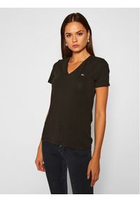Tommy Jeans T-Shirt Tjw Skinny Stretch DW0DW09197 Czarny Slim Fit. Kolor: czarny. Materiał: bawełna #1