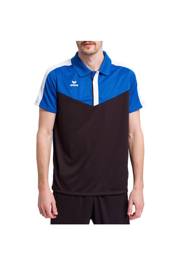ERIMA - Polo Erima Squad. Typ kołnierza: polo. Kolor: szary, niebieski, wielokolorowy, czarny. Materiał: materiał. Sport: piłka nożna, tenis