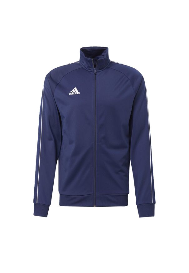 Adidas - Bluza treningowa męska adidas Core 18 Polyester Jacket. Kolor: niebieski, biały, wielokolorowy. Sport: piłka nożna