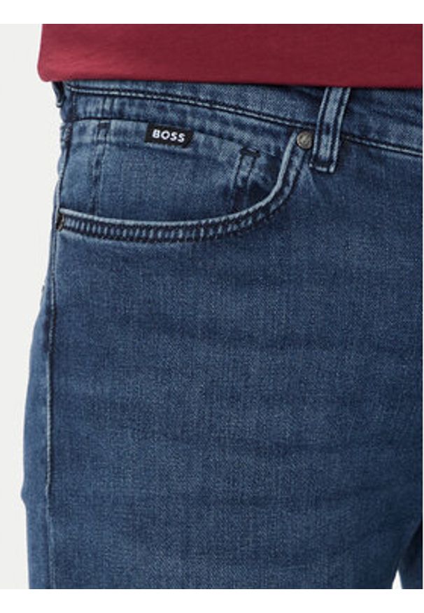 BOSS - Boss Jeansy Delaware 50524007 Granatowy Slim Fit. Kolor: niebieski