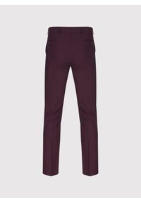 Pako Lorente - PAKO LORENTE – Bordowe spodnie garniturowe. Kolor: czerwony. Materiał: poliester, wiskoza, elastan #5