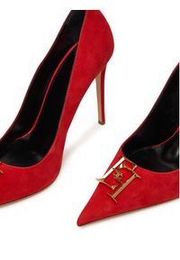 Elisabetta Franchi Szpilki SA59L61E2 Czerwony. Kolor: czerwony. Materiał: zamsz, skóra. Obcas: na szpilce #5