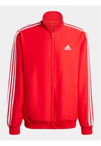 Adidas - adidas Dres 3-Stripes IR8199 Czerwony Regular Fit. Kolor: czerwony. Materiał: syntetyk #7