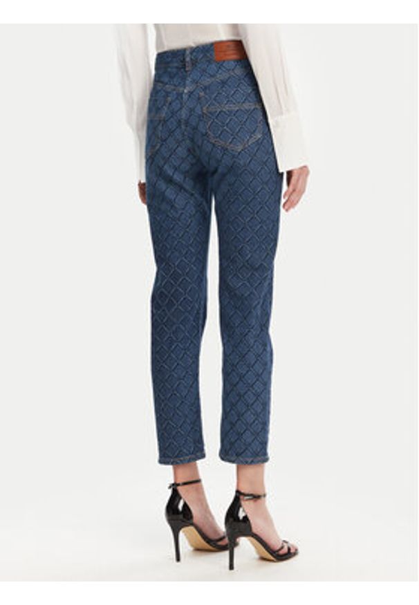 Elisabetta Franchi Jeansy PJ-95N-51E2-V400 Granatowy Regular Fit. Kolor: niebieski