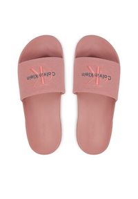 Calvin Klein Klapki Ess Slide Cv HW0HW02958 Różowy. Kolor: różowy. Materiał: materiał #3