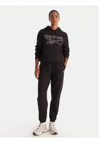 Reebok Bluza Cali RK25174CCW Czarny Regular Fit. Kolor: czarny. Materiał: bawełna #4