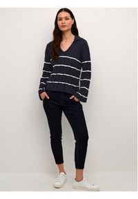 Cream Sweter Crpano Knit 10611644 Granatowy Regular Fit. Kolor: niebieski. Materiał: bawełna #3
