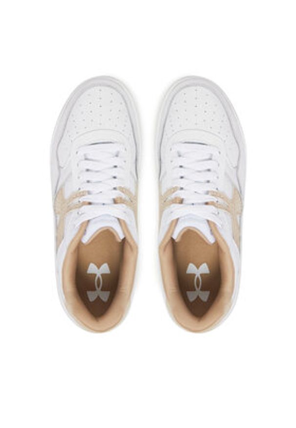 Under Armour Sneakersy UA W Court 96 Suede 3028766 Biały. Kolor: biały. Materiał: skóra, zamsz