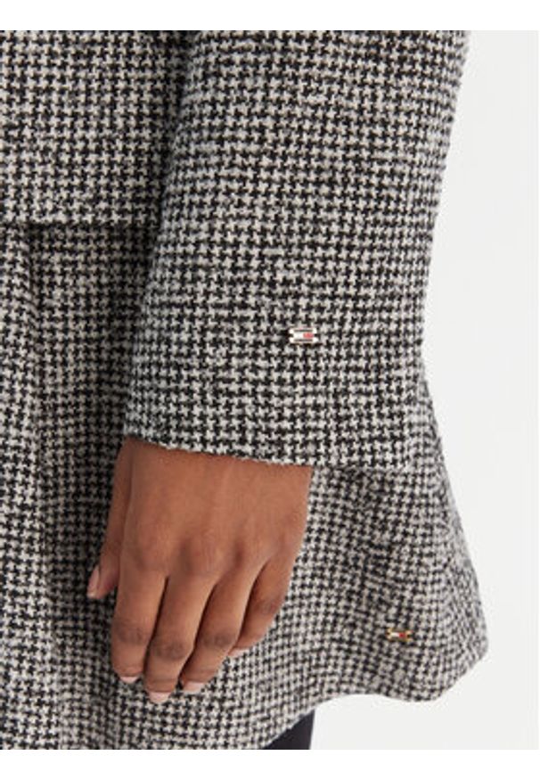 TOMMY HILFIGER - Tommy Hilfiger Marynarka WW0WW48786 Szary Slim Fit. Kolor: szary. Materiał: wełna