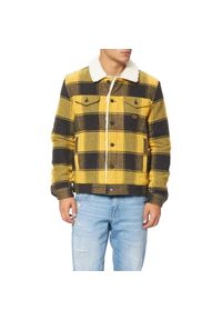 Superdry - Kurtka turystyczna męska SuperDry Highwayman Trucker. Kolor: czarny. Materiał: wełna, akryl, nylon, poliester. Sport: turystyka piesza #1