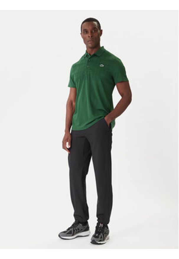 Lacoste Polo DH4777 Zielony Regular Fit. Typ kołnierza: polo. Kolor: zielony. Materiał: syntetyk