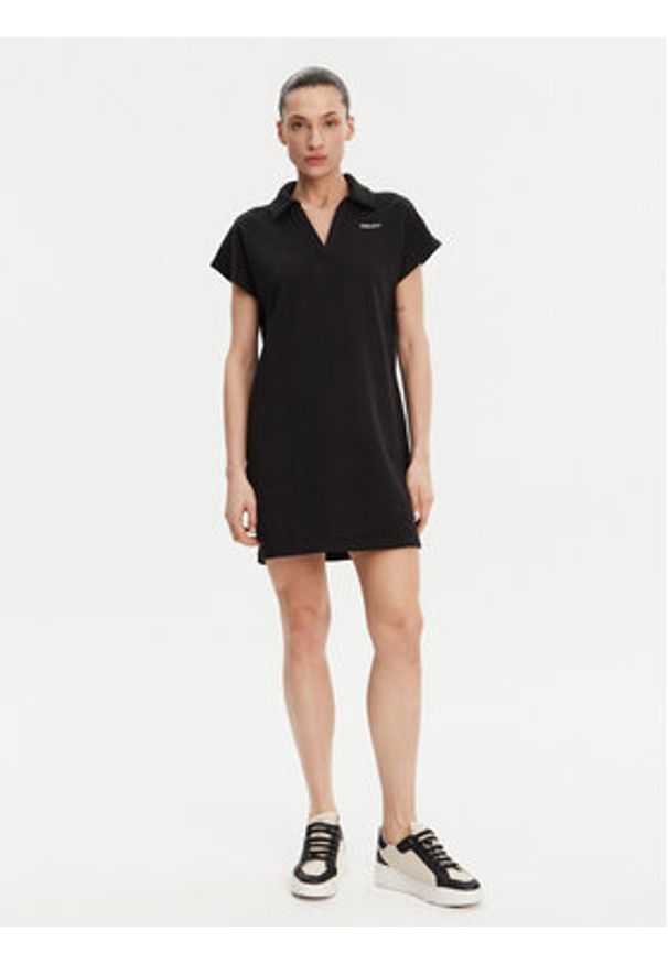 DKNY Sukienka codzienna DP5D4890 Czarny Regular Fit. Okazja: na co dzień. Kolor: czarny. Materiał: bawełna. Typ sukienki: proste. Styl: casual