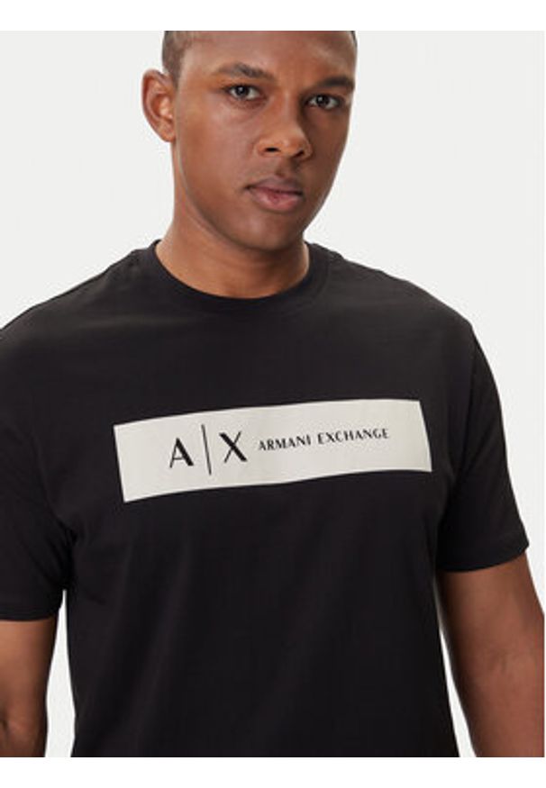 Armani Exchange T-Shirt XM001425 AF10361 UC001 Czarny Regular Fit. Kolor: czarny. Materiał: bawełna