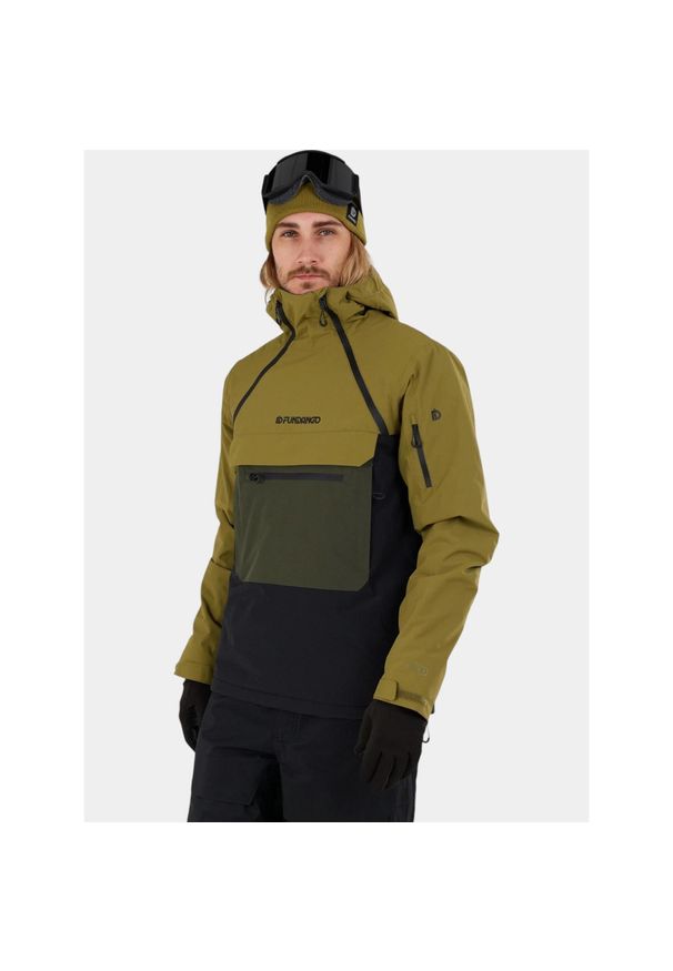 FUNDANGO - Kurtka Narciarska Męska Fundango Hydra Eco. Kolor: wielokolorowy, czarny, zielony. Sezon: zima. Sport: narciarstwo