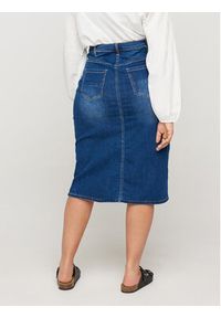 Zizzi Spódnica jeansowa J10771A Niebieski Regular Fit. Kolor: niebieski. Materiał: jeans #6