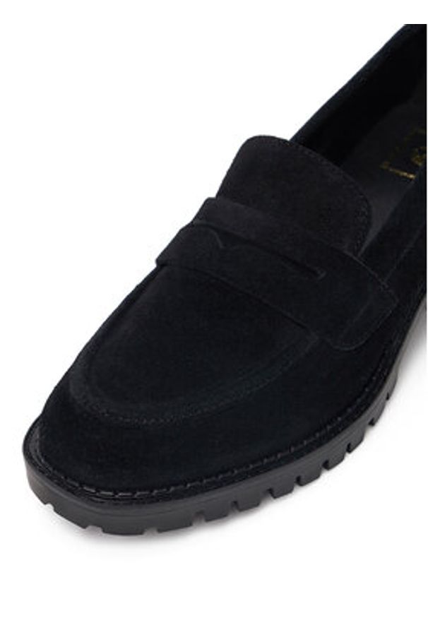 G-Star RAW - G-Star Raw Loafersy WI34-JANELLE-01 Czarny. Kolor: czarny. Materiał: zamsz, skóra