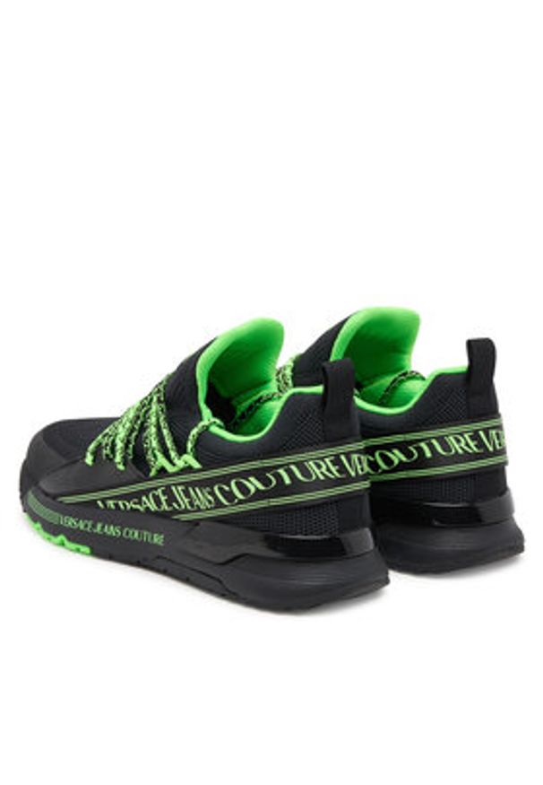 Versace Jeans Couture Sneakersy 79YA3SA3 Czarny. Kolor: czarny. Materiał: materiał