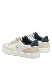 Calvin Klein Jeans Sneakersy Classic Cupsole In Tc YM0YM01194 Biały. Kolor: biały. Materiał: skóra, zamsz