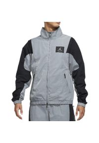 Nike - Kurtka męska nike air jordan flight suit jacket smoke grey. Kolor: szary. Materiał: dresówka