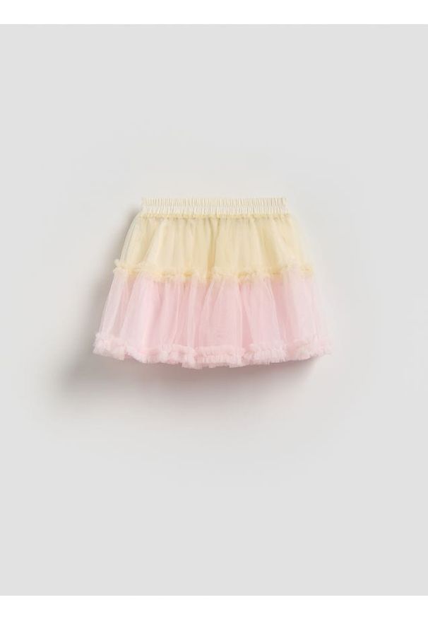 Reserved - Dwukolorowa spódnica - wielobarwny. Materiał: tiul