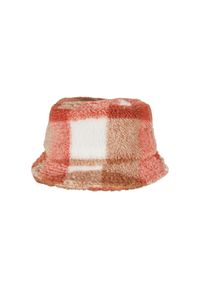 Kapelusz Urban Classics sherpa check. Kolor: biały, wielokolorowy, pomarańczowy #1
