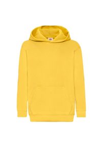 FRUIT OF THE LOOM - Bluza Z Kapturem Dla Dzieci. Typ kołnierza: kaptur. Kolor: żółty, pomarańczowy, wielokolorowy