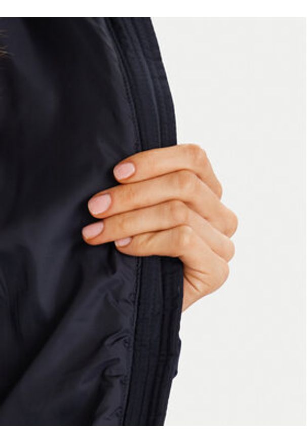 Morgan Kurtka puchowa 252-GITELA Granatowy Regular Fit. Kolor: niebieski. Materiał: syntetyk