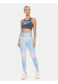 Reebok Top Big Logo Cotton Bralette 100076022 Szary Slim Fit. Kolor: szary. Materiał: bawełna #4