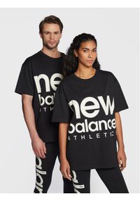 New Balance T-Shirt Unisex Athletics UT23505 Czarny Oversize. Kolor: czarny. Materiał: bawełna #1