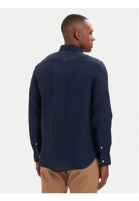 TOMMY HILFIGER - Tommy Hilfiger Koszula MW0MW41530 Granatowy Regular Fit. Kolor: niebieski. Materiał: len #4