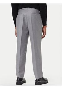 BOSS Chinosy C-Perino 50551829 Szary Tapered Fit. Kolor: szary. Materiał: wełna