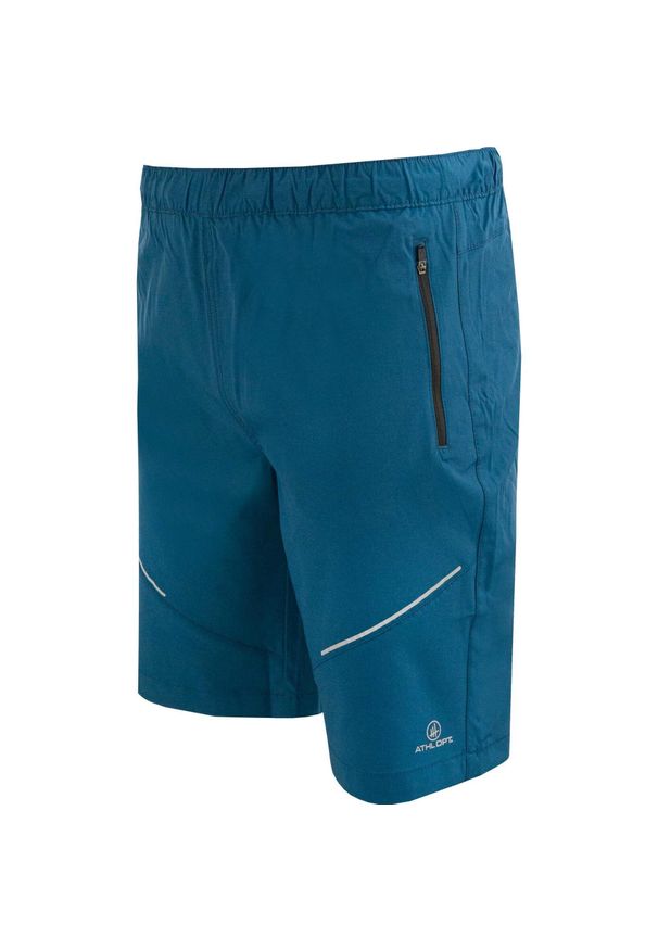 ZFOAM - Męskie szorty ATHL DPT Azrael — turkusowe, oddychające. Kolor: niebieski. Sport: turystyka piesza