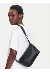 Calvin Klein Jeans Torebka Ultralight Shoulder Bag LV04K3131G Czarny. Kolor: czarny. Materiał: skórzane