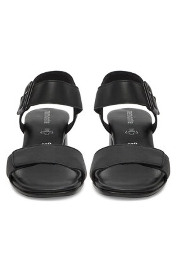 Remonte Sandały D1K51-00 Czarny. Kolor: czarny. Materiał: skóra