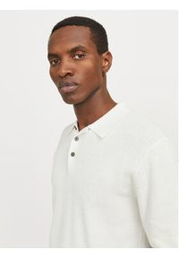 Jack & Jones - Jack&Jones Polo Cooper 12271483 Biały Regular Fit. Typ kołnierza: polo. Kolor: biały. Materiał: bawełna