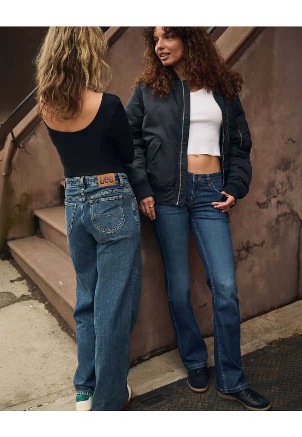 Lee - DAMSKIE SPODNIE LEE RIDER LOOSE SHARP POINT 112370843