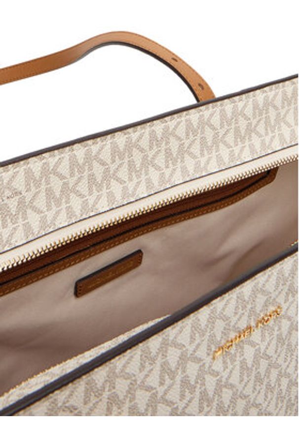 MICHAEL Michael Kors Torebka Quinn 30T5GQNT9B Beżowy. Kolor: beżowy. Materiał: skórzane