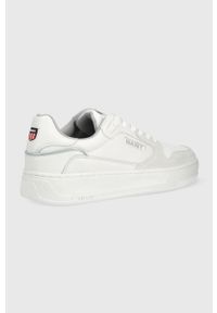 GANT - Gant sneakersy Varzity 24631822.G29 kolor biały. Nosek buta: okrągły. Zapięcie: sznurówki. Kolor: biały. Materiał: guma. Obcas: na obcasie. Wysokość obcasa: niski #2