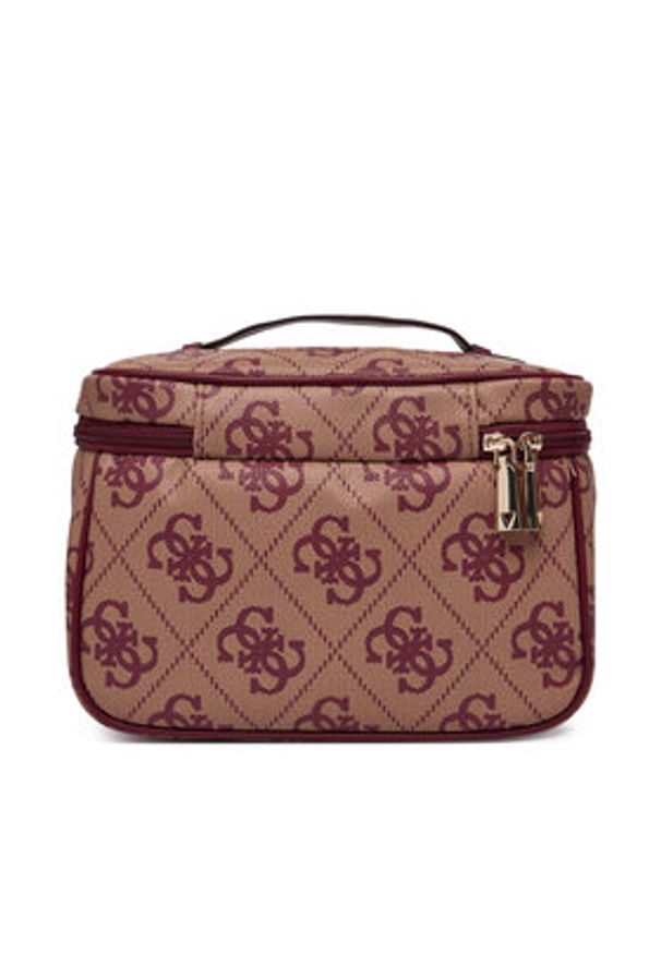 Guess Kosmetyczka Berta TWOB86 88039 Beżowy. Kolor: beżowy. Materiał: skóra