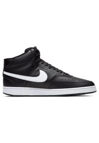 Buty do chodzenia męskie Nike Court Vision Mid Next Nature. Wysokość cholewki: za kostkę. Zapięcie: rzepy. Kolor: czarny. Materiał: guma, materiał, syntetyk. Szerokość cholewki: normalna. Model: Nike Court. Sport: turystyka piesza