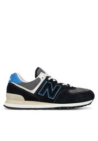 New Balance Sneakersy U574QRB Czarny. Kolor: czarny. Materiał: skóra, zamsz. Model: New Balance 574 #1