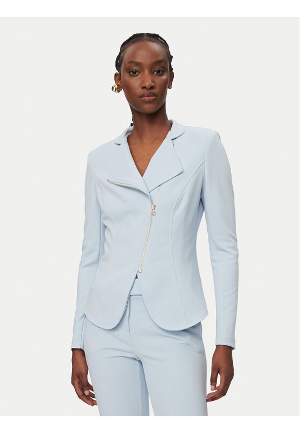 Rinascimento Marynarka CFC0127901003 Błękitny Slim Fit. Kolor: niebieski. Materiał: syntetyk