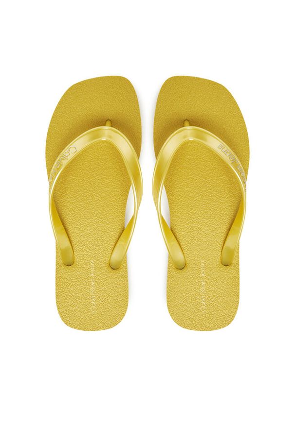 Japonki Calvin Klein Jeans. Kolor: żółty